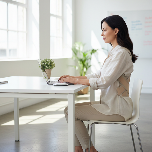 Postivra posture corrector brace for improving posture and reducing back strain